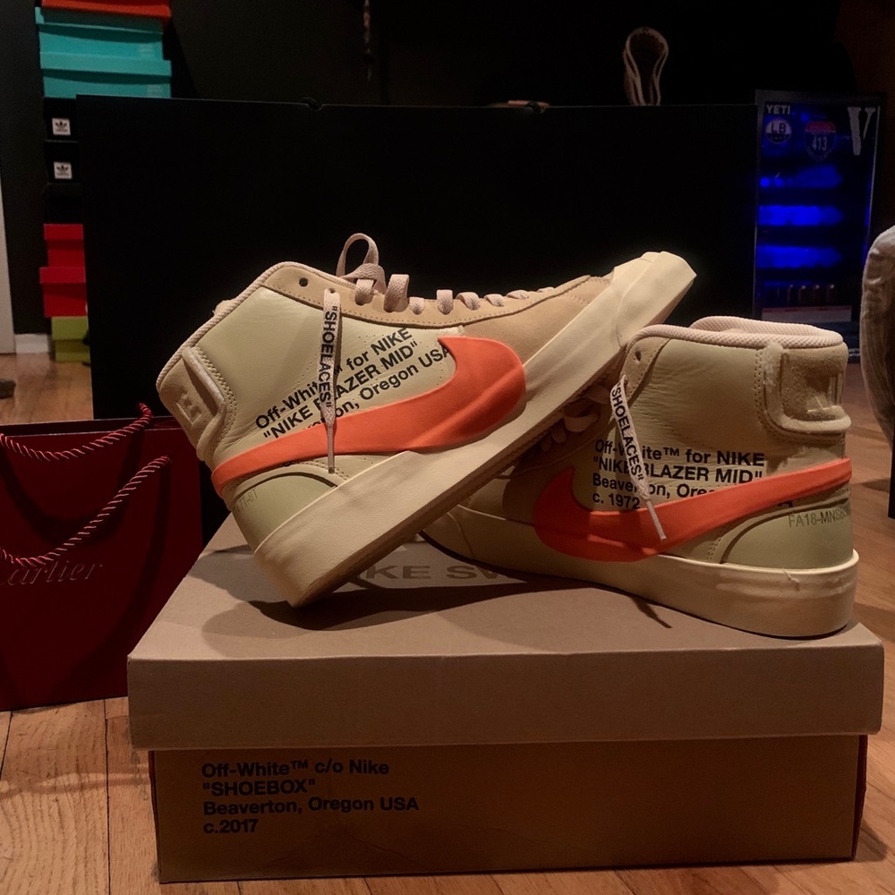 OFF WHITE NIKE BLAZER MID | BRAND NEW - Picture 3 of 3